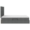vidaXL Storage Bed with Mattress Dark Grey 137 x 190 cm Faux Leather