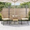 vidaXL Garden Chairs 2 pcs with Cushions Brown Poly Rattan