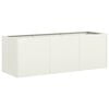 vidaXL Planter White 120x40x40 cm Cold-rolled Steel