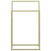 vidaXL Freestanding Towel Rack Gold 48x24x78.5 cm Iron