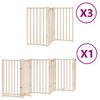 vidaXL Dog Gate with Door Foldable 15 Panels 750 cm Poplar Wood