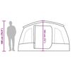 vidaXL Family Tent Tunnel 8-Person Blue Waterproof