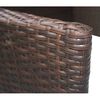 vidaXL Garden Chairs 2 pcs Poly Rattan Brown