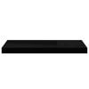vidaXL Floating Wall Shelves 2 pcs Black 60x23.5x3.8 cm MDF
