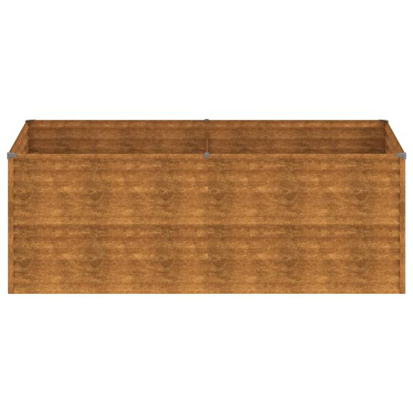 vidaXL Garden Raised Bed 196x100x69 cm Corten Steel