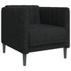 vidaXL Sofa Chair Black Fabric