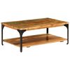 vidaXL Coffee Table with Shelf 100x60x35 cm Solid Reclaimed Wood