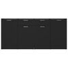 vidaXL Sideboard Black 160x36x75 cm Engineered Wood