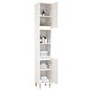 vidaXL Bathroom Cabinet White 30x30x190 cm Engineered Wood