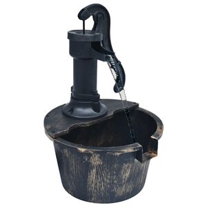 vidaXL Garden Water Fountain | Bronze | Plastic PP (polypropylene) | Medium