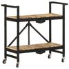 vidaXL Kitchen Trolley 87x36x81 cm Solid Mango Wood
