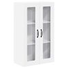 vidaXL Wall Glass Cabinet PORTO White 60 x 31 x 100 cm Engineered Wood