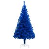 vidaXL Artificial Pre-lit Christmas Tree with Ball Set Blue 150 cm PVC