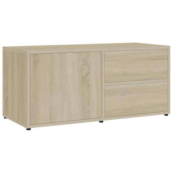 vidaXL TV Cabinet Sonoma Oak 80x34x36 cm Engineered Wood