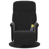 vidaXL Massage Recliner Chair with Footrest Black Velvet