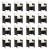 vidaXL 17 Piece Garden Dining Set with Cushions Black Poly Rattan