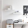 vidaXL Floating Wall Shelves 2 pcs White 60x23.5x3.8 cm MDF
