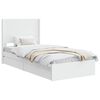 vidaXL Bed Frame with Storage and Headboard White 90 x 190 cm