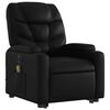 vidaXL Electric Stand up Massage Recliner Chair Black Faux Leather