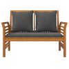 vidaXL 3 Piece Garden Lounge Set with Cushions Solid Wood Acacia