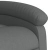 vidaXL Electric Massage Recliner Chair Dark Grey Fabric