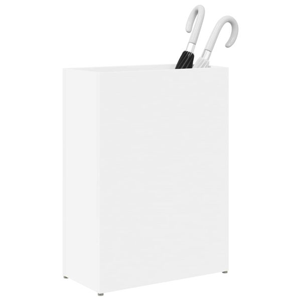 vidaXL Umbrella Stand White 40 x 20 x 55.5 cm Engineered Wood