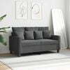 vidaXL 2-Seater Sofa Dark Grey 120 cm Fabric