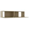 vidaXL TV Cabinet Sonoma Oak 120x30x30 cm Engineered Wood