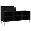 vidaXL Shoe Cabinet Black 102x36x60 cm Engineered Wood