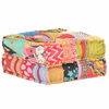 vidaXL Pouffe 70 x 70 x 34 cm Patchwork Fabric