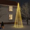 vidaXL Christmas Tree with Spike Warm White 732 LEDs 500 cm