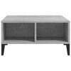 vidaXL Coffee Table Concrete Grey 60x60x30 cm Engineered Wood