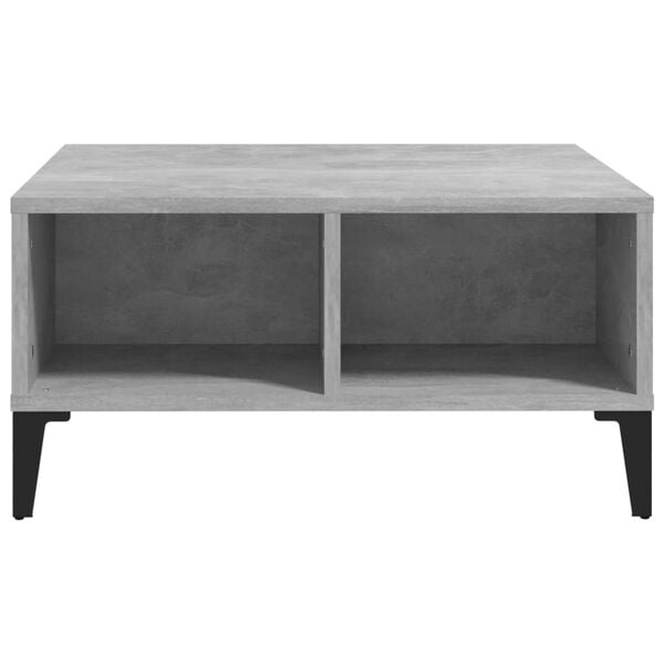 vidaXL Coffee Table Concrete Grey 60x60x30 cm Engineered Wood