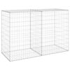 vidaXL Gabion Wall with Covers Galvanised Steel 150x60x100 cm