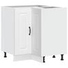vidaXL Kitchen Corner Base Cabinet "Kalmar" White Engineered Wood