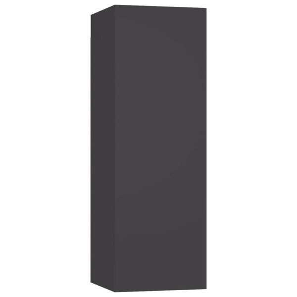 vidaXL 5 Piece TV Cabinet Set Grey Engineered Wood