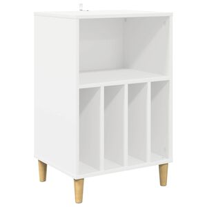 vidaXL Turntable Stand White 47 x 39.5 x 74.5 cm Engineered Wood