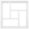 vidaXL Wall Shelf High Gloss White 45.1x16x45.1 cm Engineered Wood