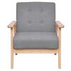 vidaXL Armchair Light Grey Fabric