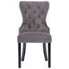 vidaXL Dining Chairs 6 pcs Grey Velvet