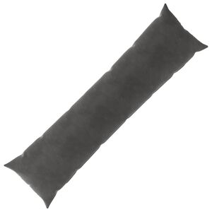 vidaXL Cushion with Pillow HEERLEN Dark Grey 40 x 145 cm Velvet