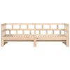 vidaXL Daybed with Trundle without Mattress 90x190 cm Single Solid Wood