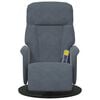 vidaXL Massage Recliner Chair with Footrest Dark Grey Velvet