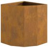 vidaXL Corner Planter Rusty 30 x 30 x 35 cm Weathering steel