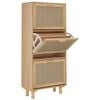 vidaXL Shoe Cabinet | Brown | Engineered wood | 115 cm tall | Shoe Cabinet