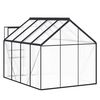 vidaXL Greenhouse with Base Frame Anthracite Aluminium 4.75 m²