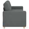 vidaXL Loveseat Sofa Dark Grey 140 cm Fabric