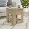 vidaXL Coffee Table Sonoma Oak 40x40x42 cm Engineered Wood