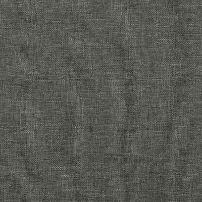 vidaXL Bed Frame with Headboard Dark Grey 137x187 cm Double Fabric