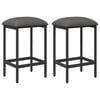 vidaXL Bar Stool 2 pcs Light Grey 40 x 32 x 74 cm Engineered Wood